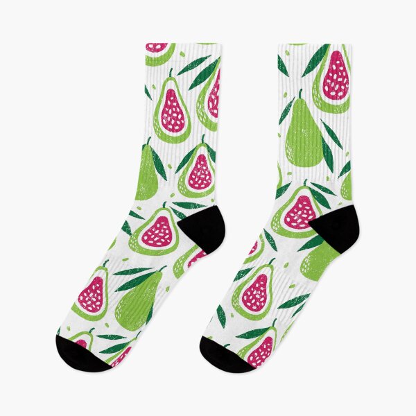 Item preview, Avocado Dream — Whole and Halved Fruit Pattern designed and sold by NicolaZhukov.