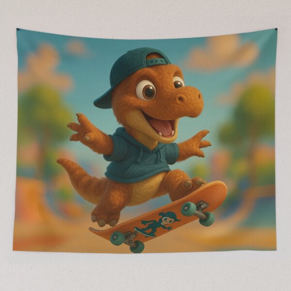 Item preview, Skater Xenotarsosaurus Dinosaur designed and sold by Sillytoe.