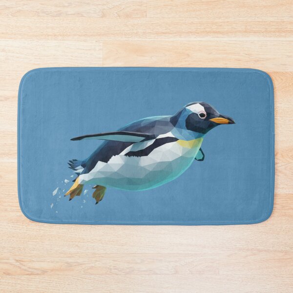 Item preview, Polygonal penguin swimming fast designed and sold by bsbd-action.