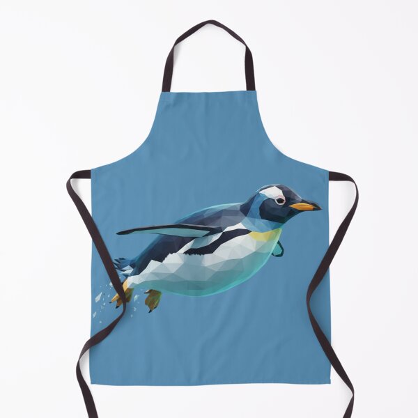 Item preview, Polygonal penguin swimming fast designed and sold by bsbd-action.