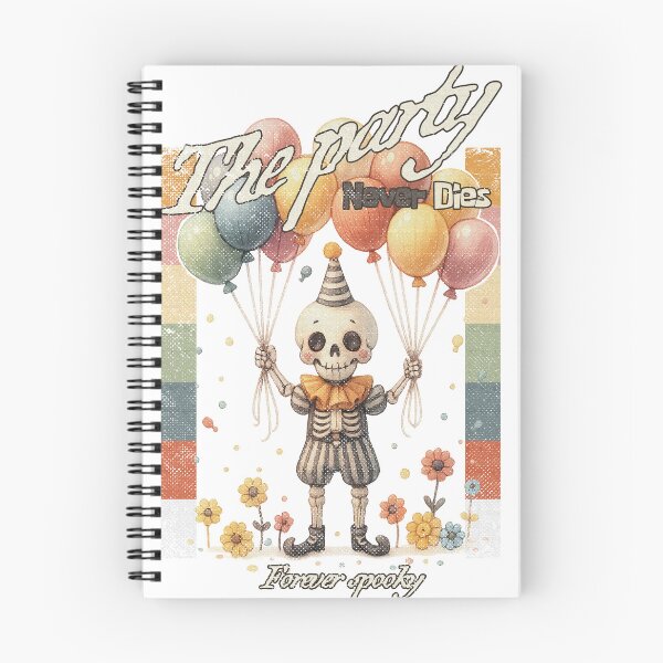 Item preview, The Party Never Dies – Spooky Cute Skeleton designed and sold by Amricoshop.