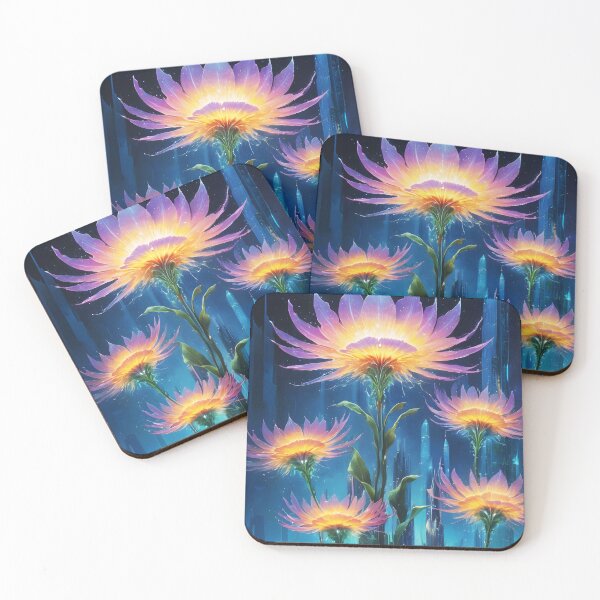Item preview, Utopian Fantasy City – Skyscraper with Giant Blooming Flowers designed and sold by EmeraldeaArt.