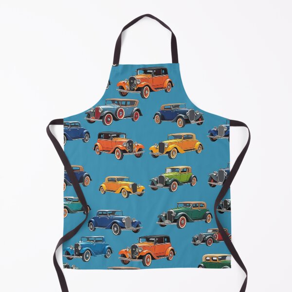 Item preview, Vintage Classic Car Pattern – Retro Automobile Design - BLUE designed and sold by PAPIRO SIGLO XXI.