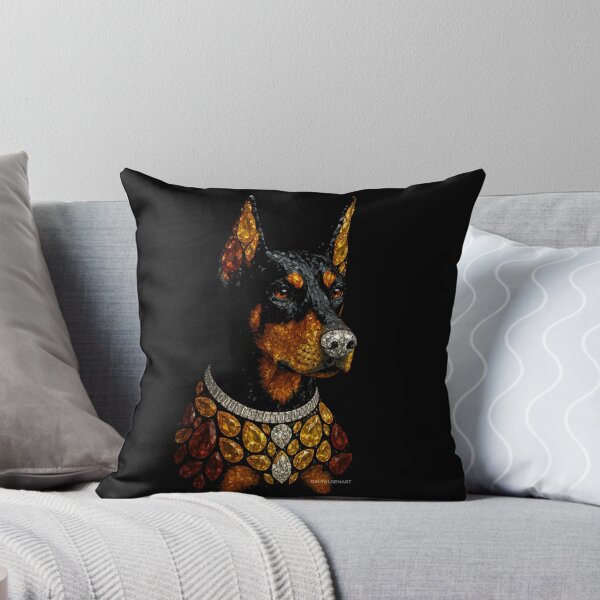Item preview, Gemstone Mosaic Doberman Portrait designed and sold by DigitalGemArt.