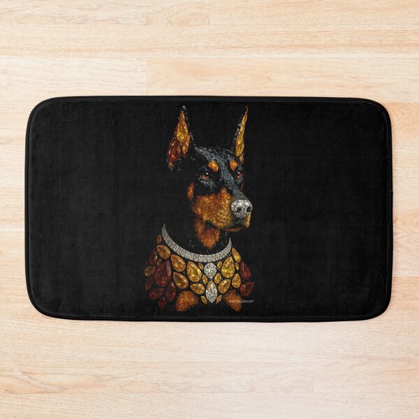 Item preview, Gemstone Mosaic Doberman Portrait designed and sold by DigitalGemArt.