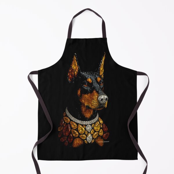 Item preview, Gemstone Mosaic Doberman Portrait designed and sold by DigitalGemArt.