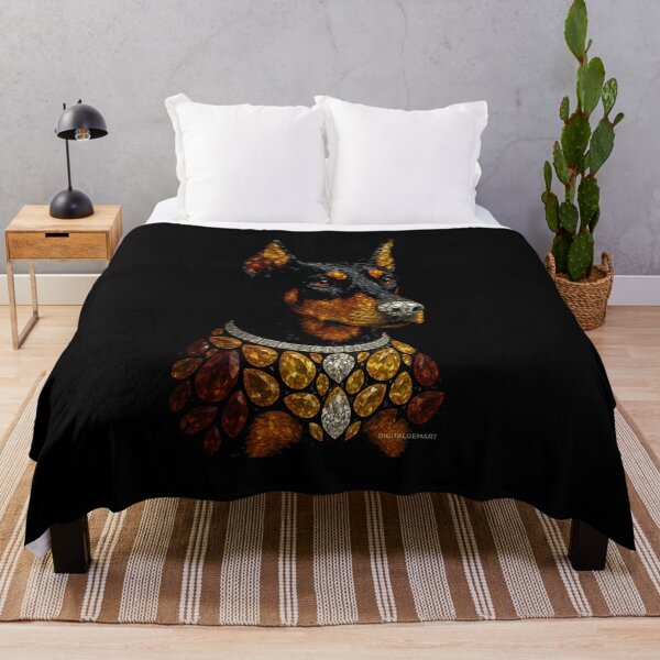 Item preview, Gemstone Mosaic Doberman Portrait designed and sold by DigitalGemArt.