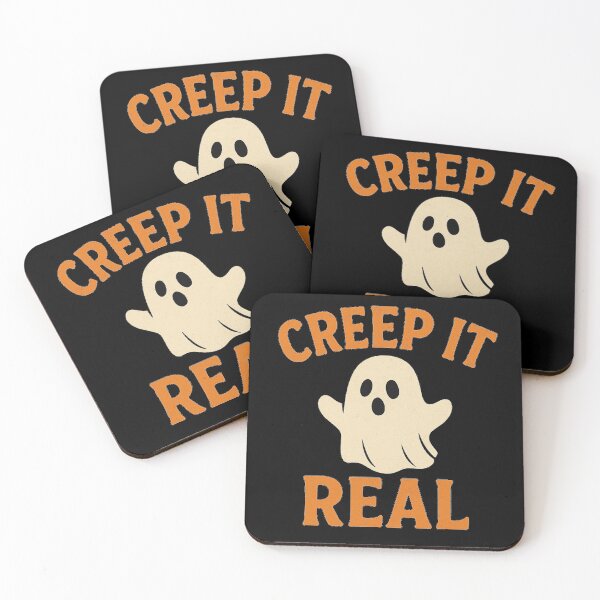 Item preview, Creep It Real Funny Halloween Ghost designed and sold by KrissGraphShop.