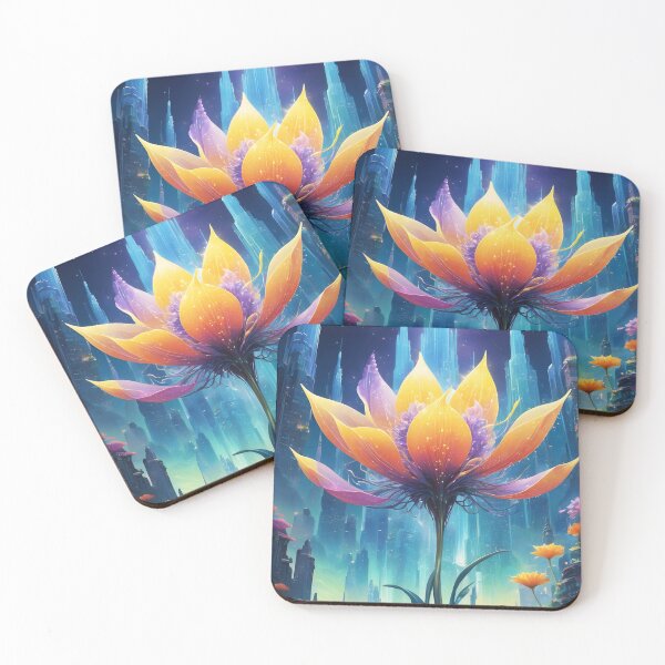 Item preview, Utopian Fantasy City – Blossoms of the Future designed and sold by EmeraldeaArt.
