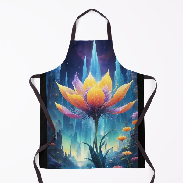 Item preview, Utopian Fantasy City – Blossoms of the Future designed and sold by EmeraldeaArt.
