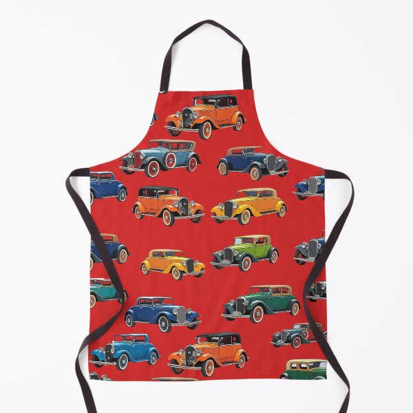 Item preview, Vintage Classic Car Pattern – Retro Automobile Design - RED designed and sold by PAPIRO SIGLO XXI.