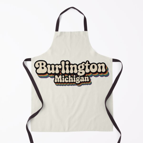Item preview, Burlington Michigan Groovy Retro 70s Font Design designed and sold by TheOldMittenIllustrated.