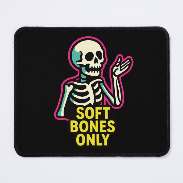 Item preview, Skeleton – Soft Bones Only Pun designed and sold by Dazzlement.