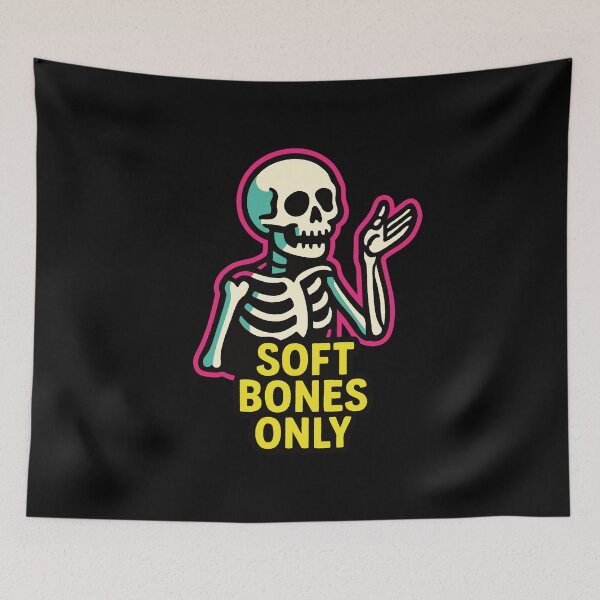 Item preview, Skeleton – Soft Bones Only Pun designed and sold by Dazzlement.