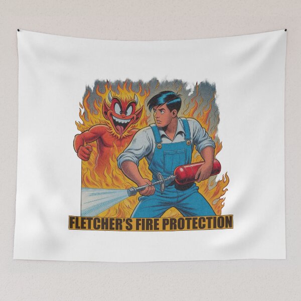 Item preview, Fletcher’s Fire Protection  designed and sold by MagicFez.