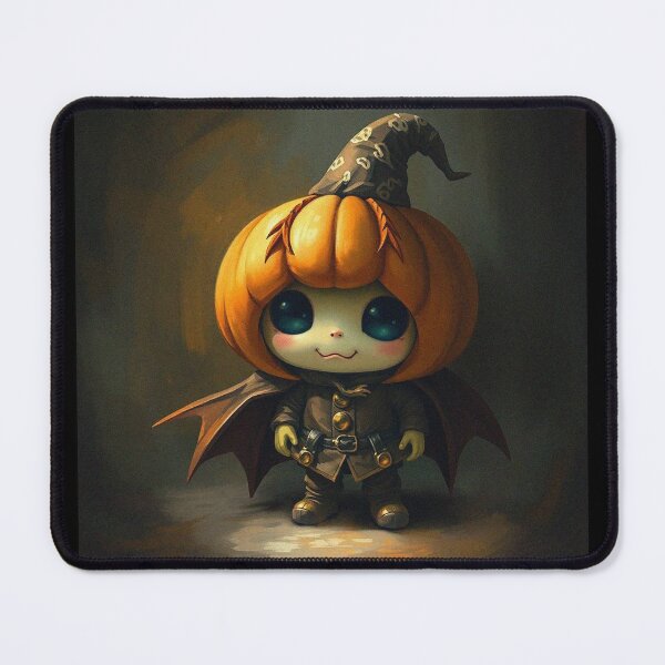 Item preview, Halloween Cute Pumpkin child character art illustration kawaii trick or treat designed and sold by Vintage Designs +.