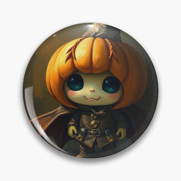 Item preview, Halloween Cute Pumpkin child character art illustration kawaii trick or treat designed and sold by Vintage Designs +.
