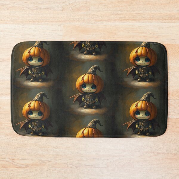 Item preview, Halloween Cute Pumpkin child character art illustration kawaii trick or treat designed and sold by Vintage Designs +.