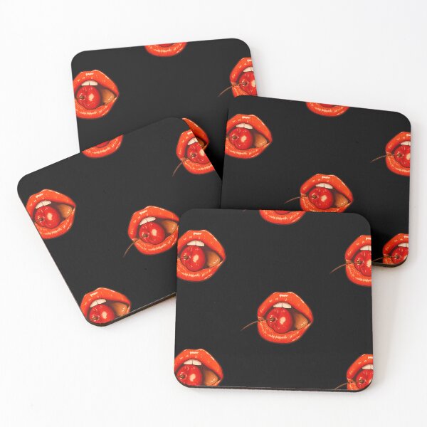 Item preview, Cherry Lips Pop Art Design designed and sold by InkRiotCo.