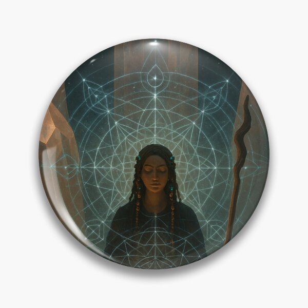 Item preview, Shamanic Witch Meditation in Crystal Grid designed and sold by WitchPrint.