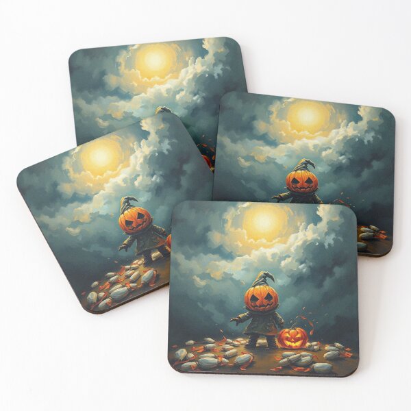 Item preview, Halloween Cute Pumpkin child character art illustration kawaii trick or treat designed and sold by Vintage Designs +.