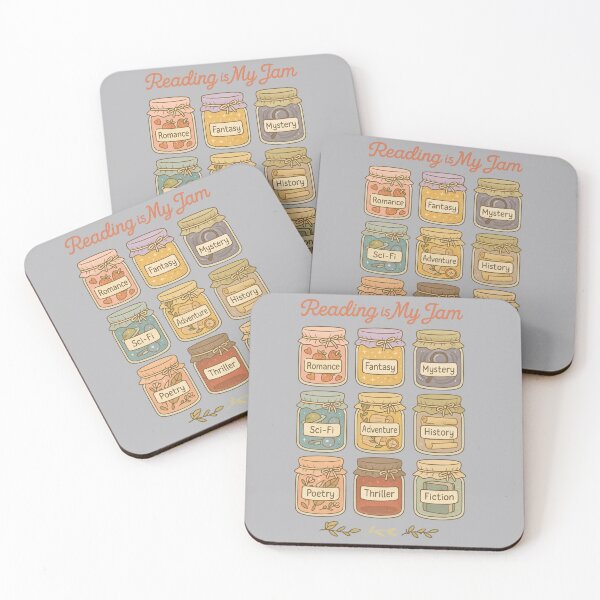 Item preview, Reading Is My Jam Book Genre Jars designed and sold by Zhaar.