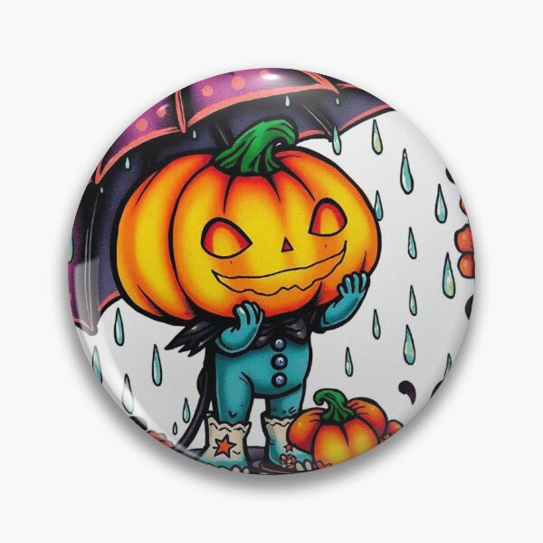 Item preview, Halloween Cute Pumpkin child character art illustration kawaii trick or treat designed and sold by Vintage Designs +.