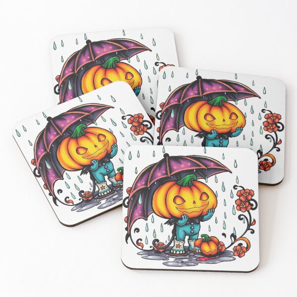 Item preview, Halloween Cute Pumpkin child character art illustration kawaii trick or treat designed and sold by Vintage Designs +.
