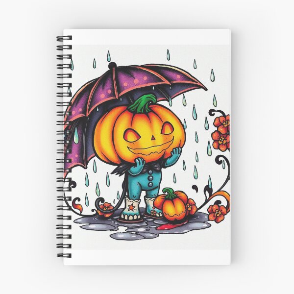 Item preview, Halloween Cute Pumpkin child character art illustration kawaii trick or treat designed and sold by Vintage Designs +.
