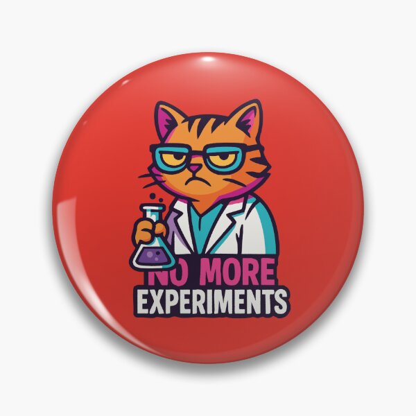 Item preview, Science Cat – No More Experiments Pun designed and sold by Dazzlement.