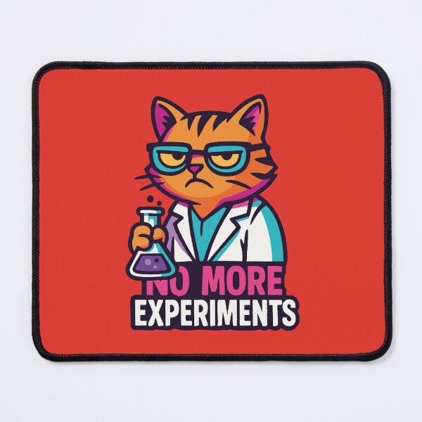 Item preview, Science Cat – No More Experiments Pun designed and sold by Dazzlement.