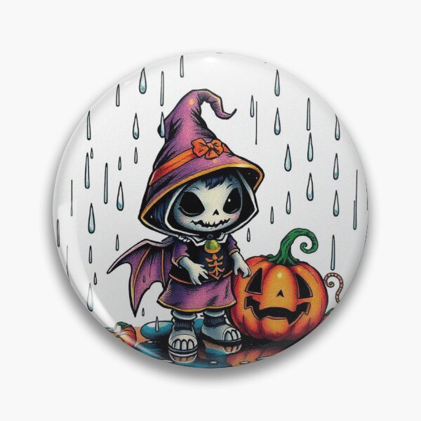 Item preview, Halloween Cute Pumpkin child character art illustration kawaii trick or treat designed and sold by Vintage Designs +.