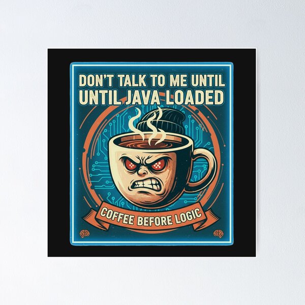 Item preview, DON’T TALK TO ME UNTIL JAVA LOADED designed and sold by Red White & WG.