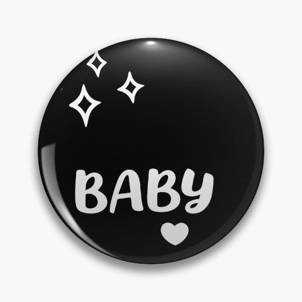 Item preview, Minimalist "Baby Saja" bib, graphic elements (for dark pieces) designed and sold by Moonshroomarts.