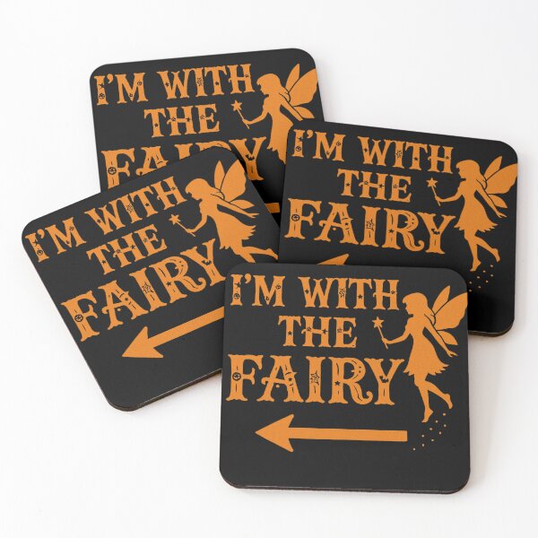 Item preview, I’m With The Fairy Easy Costume Tee – Sarcastic Halloween Gag Gift for Couples designed and sold by YourgiftShop.