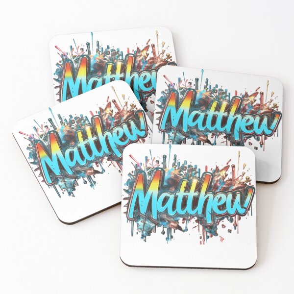 Item preview, Matthew Graffiti Style Name Art designed and sold by AlexLineArt.