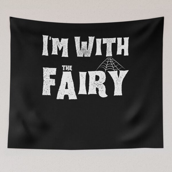Item preview, I’m With The Fairy T-Shirt – Easy Halloween Costume Couples Matching Funny Gift designed and sold by YourgiftShop.
