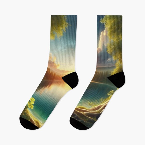 Item preview, Tranquil Serenity, Lake Sunrise Landscape designed and sold by loveandlightrb.