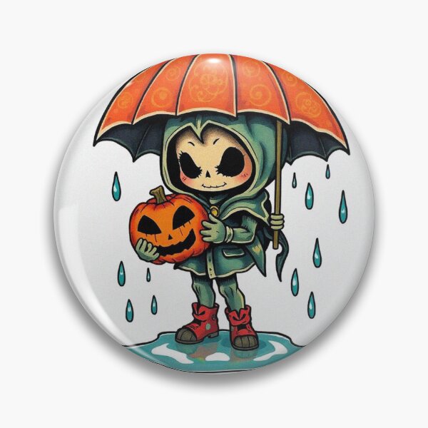 Item preview, Halloween Cute Pumpkin child character art illustration kawaii trick or treat designed and sold by Vintage Designs +.