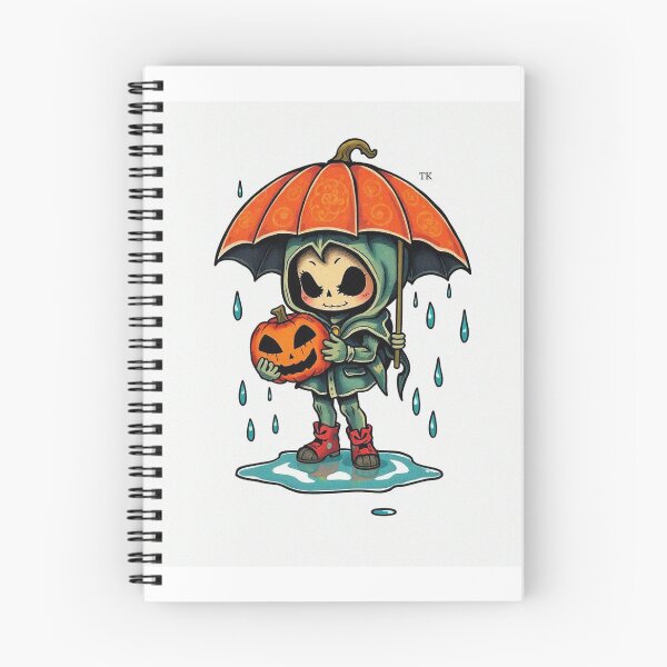 Item preview, Halloween Cute Pumpkin child character art illustration kawaii trick or treat designed and sold by Vintage Designs +.