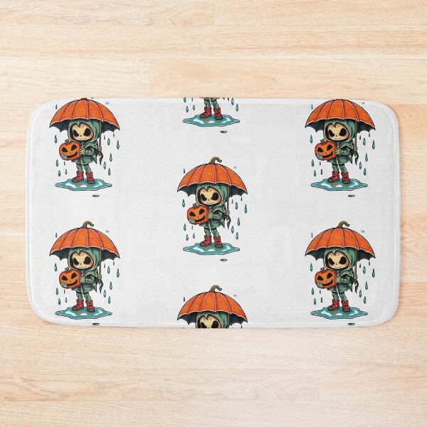 Item preview, Halloween Cute Pumpkin child character art illustration kawaii trick or treat designed and sold by Vintage Designs +.