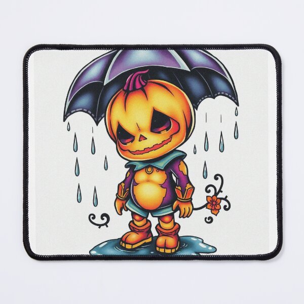 Item preview, Halloween Cute Pumpkin child character art illustration kawaii trick or treat designed and sold by Vintage Designs +.