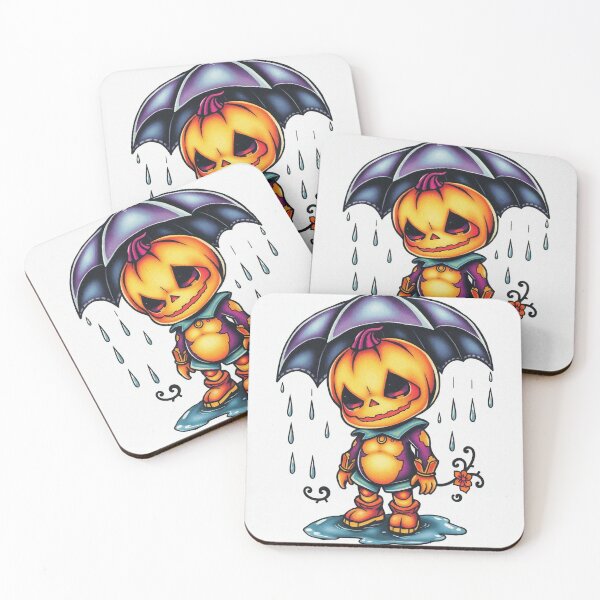 Item preview, Halloween Cute Pumpkin child character art illustration kawaii trick or treat designed and sold by Vintage Designs +.