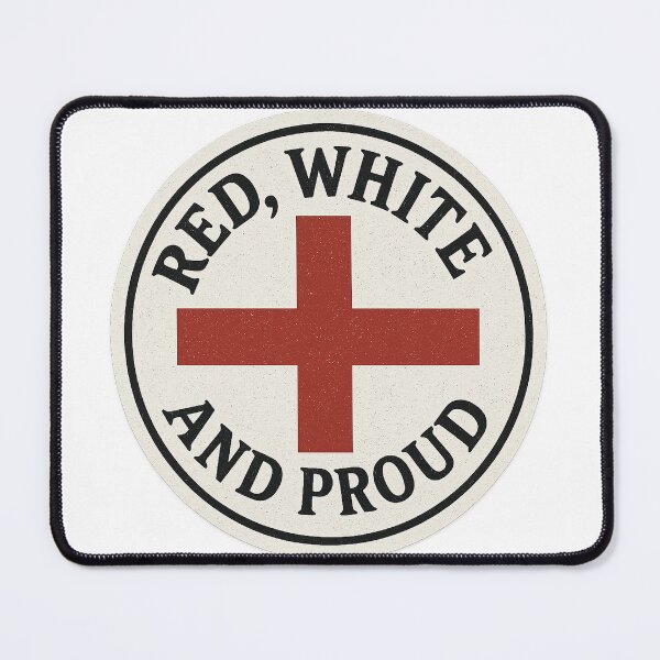 Item preview, Red, White and Proud – St George’s Cross Circular Emblem designed and sold by SwishyGarage.