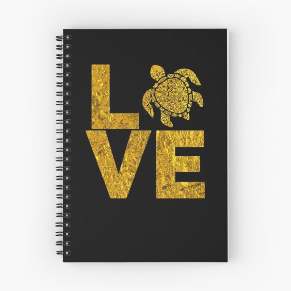 Item preview, Love Sea Turtles Crumpled Gold Effect designed and sold by LarkDesigns.