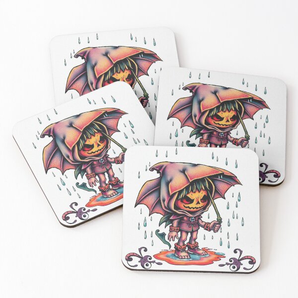 Item preview, Halloween Cute Pumpkin child character art illustration kawaii trick or treat designed and sold by Vintage Designs +.