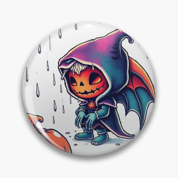 Item preview, Halloween Cute Pumpkin child character art illustration kawaii trick or treat designed and sold by Vintage Designs +.