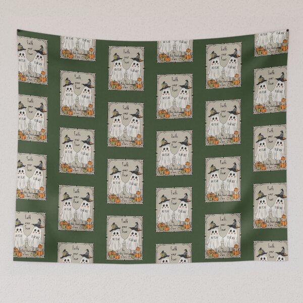 Item preview, Faith Over Fear Vintage Halloween Holy Ghost              designed and sold by Forevermore.