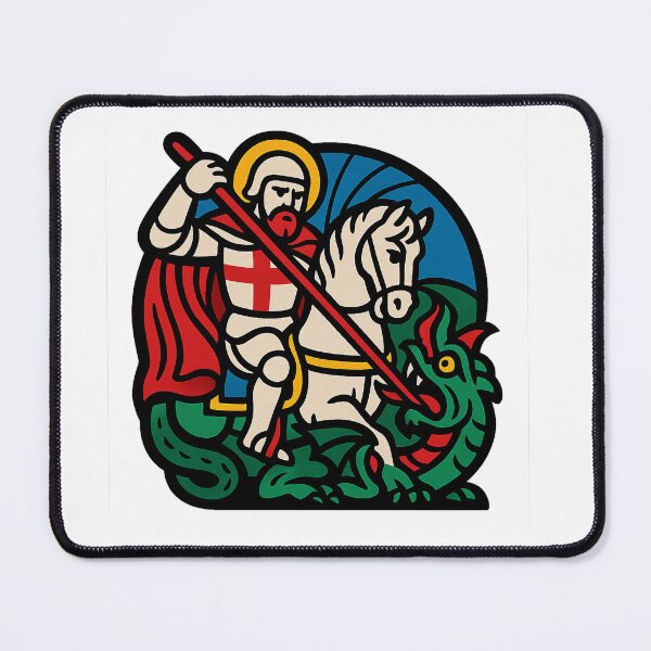 Item preview, St. George and the Dragon – Medieval Style Artwork designed and sold by SwishyGarage.