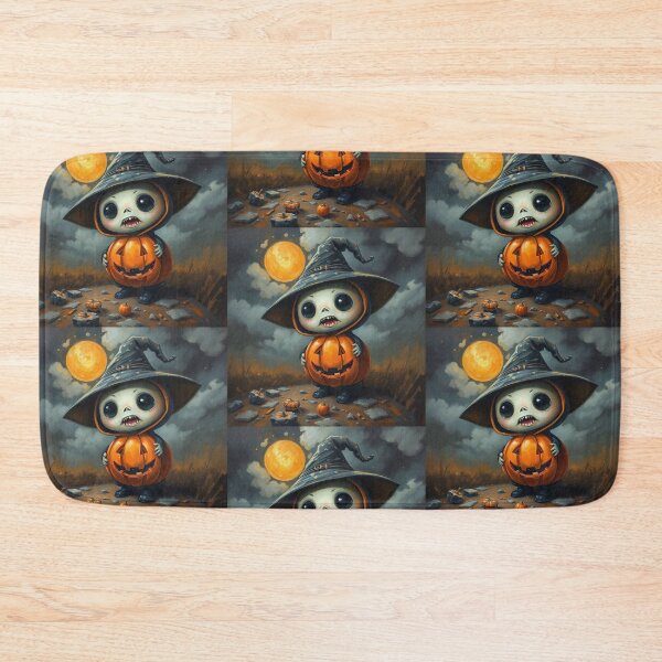 Item preview,  Halloween Cute Pumpkin child character art illustration kawaii trick or treat designed and sold by Vintage Designs +.